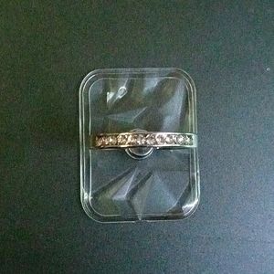 Clear rhinestone decor phone holder